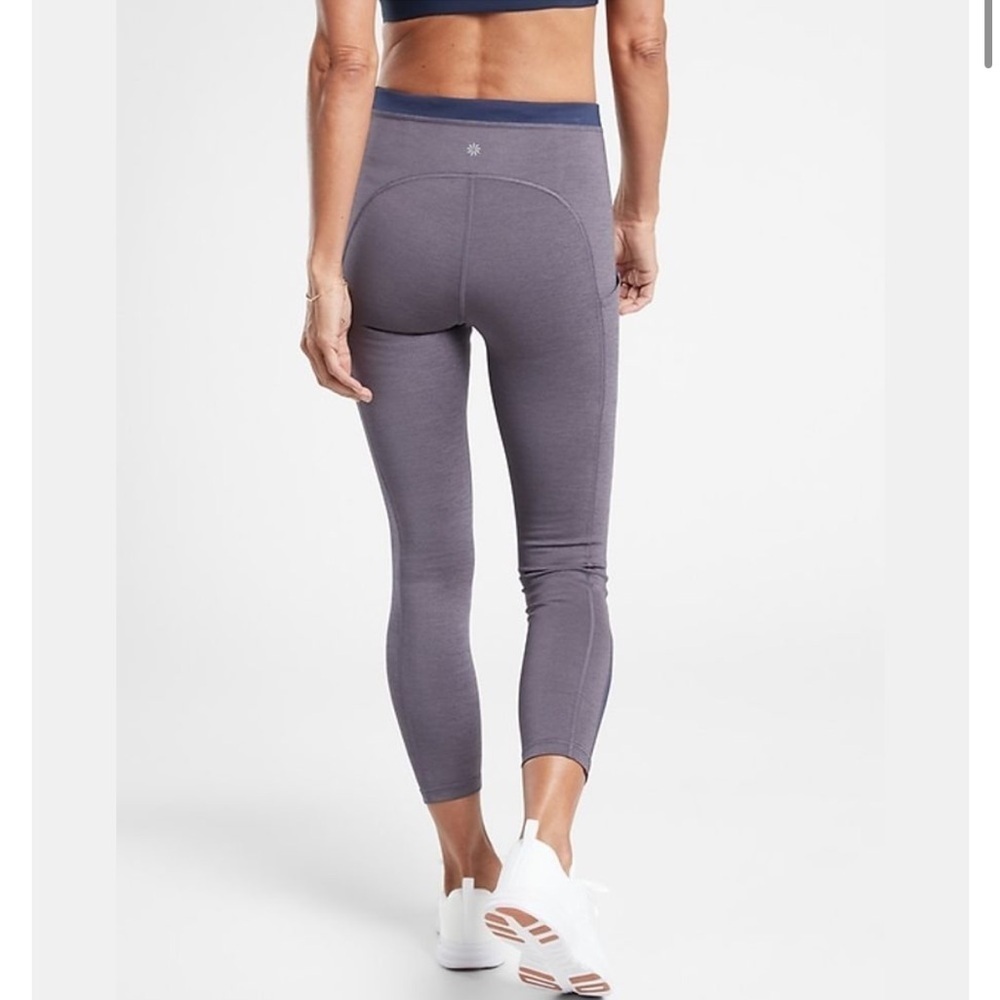 Athleta purple high-rise ultimate stash pocket leggings